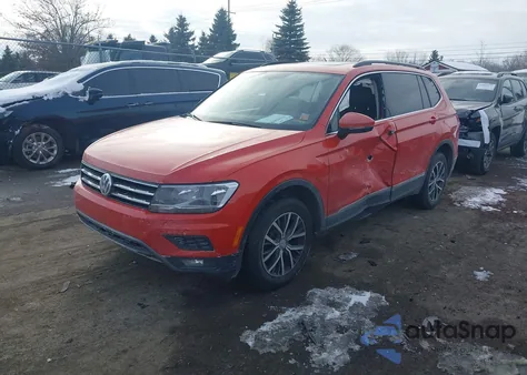 2018 Volkswagen Tiguan 2.0T Se/2.0T Sel z USA, uszkodzony, nr VIN 3VV2B7AX6JM033608